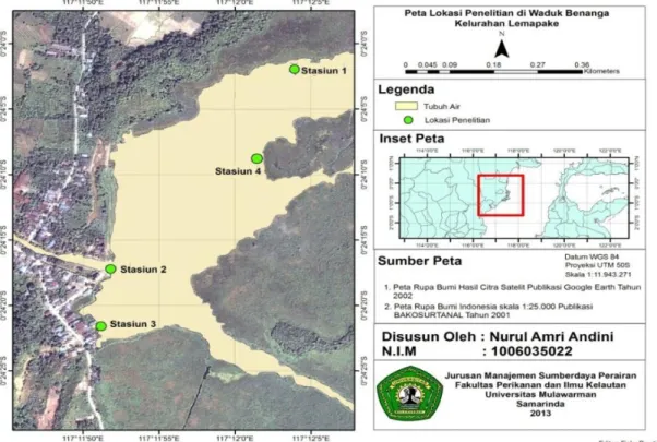 Gambar 1. Peta Lokasi Penelitian  Parameter yang Diukur 