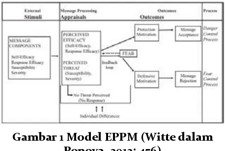 Gambar 1 Model EPPM (Witte dalam 