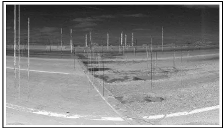 Figure 10. Passing traffic leaves noise in the LiDAR scan 