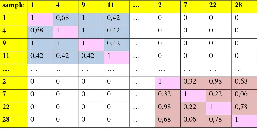 Tabel 3.13 Cluster Pada John Hopkins University Ionosphere Dataset 