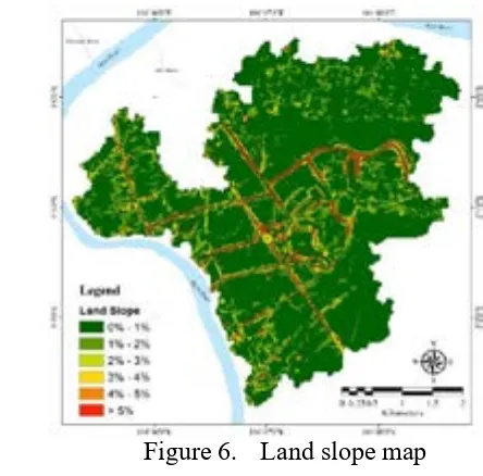 Figure 6.Land slope map