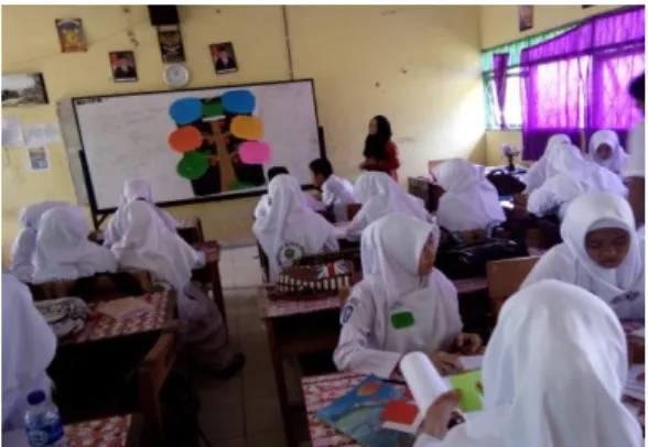 Gambar 4.1 proses diskusi siswa dikelompok 
