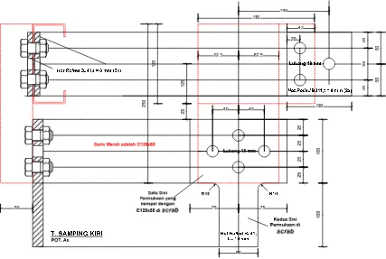 Gambar 2.2 Pemodelan Spesimen 