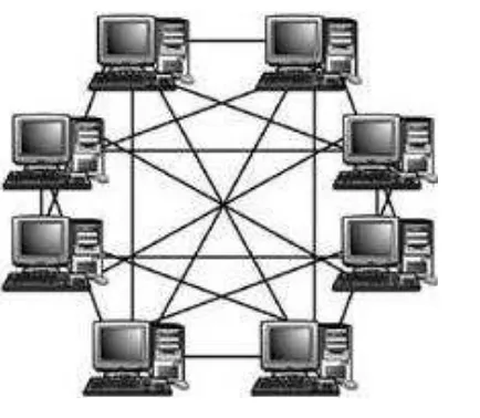 Gambar 8 Topologi Mesh  