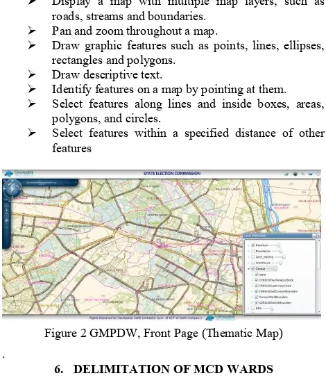 Figure 2 GMPDW, Front Page (Thematic Map) 