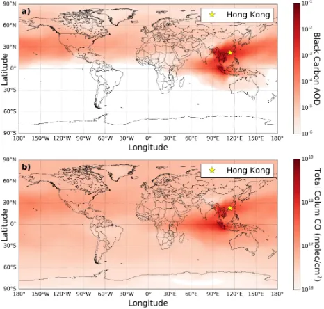 Figure 8. MODIS cumulative ﬁre radiative power over Asia in