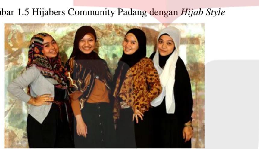 Gambar 1.5 Hijabers Community Padang dengan Hijab Style 