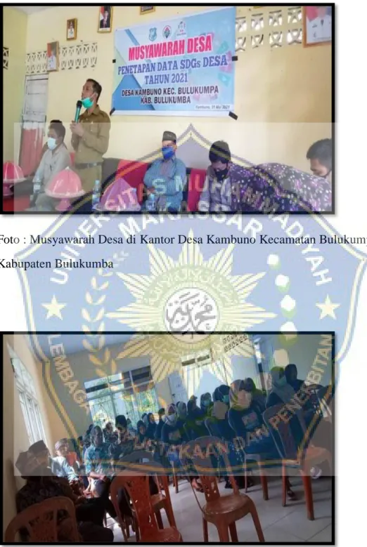Foto : Musyawarah Desa di Kantor Desa Kambuno Kecamatan Bulukumpa       Kabupaten Bulukumba 