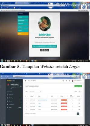 Gambar 6. Tampilan Website Virtual Class saat  