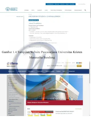 Gambar 1.5 Tampilan Website Pascasarjana Universitas 