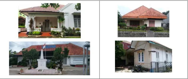 Gambar 3. Bangunan Rumah dan Fasislitas Umum di Permukiman Depok Lama yang  Dibangun dan Dimiliki oleh Para Mantan Pekerja Pekerbunan   
