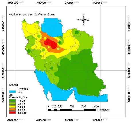 Figure 6- Site selection map of “all” quantifier