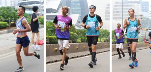 Gambar 3.3. Peserta “Jakarta Marathon 2017” dengan proporsi tubuh lean 