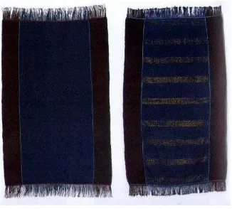Gambar 2.10 : Uis Julu Berpolos dan Uis Julu Berjongkit(Sumber : Legacy in Cloth, Batak textile of Indonesia: Catalog 1.1) 