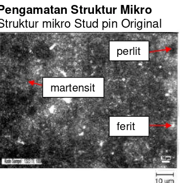 Gambar 8 struktur mikro material dengan  tempering 3000 C pembesaran 100X 
