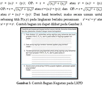 Gambar 3. Contoh Bagian Kegiatan pada LKPD 