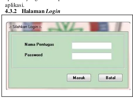 Gambar 4.2 Halaman Login 