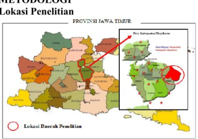 Gambar 1. Lokasi Geografis Kecamatan Ngoro Kabupaten Mojokerto