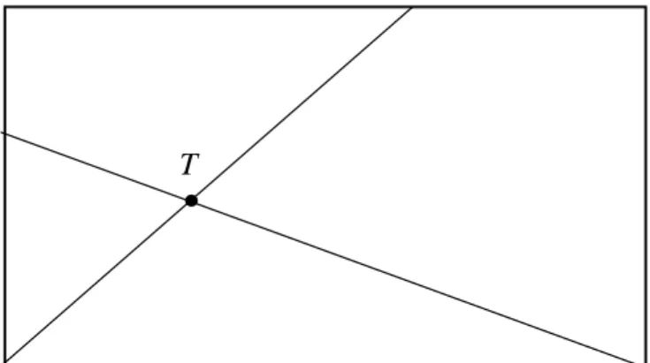Diagram 3 shows a rectangle ABCD. The straight line AE and BF are intersecting at  point T