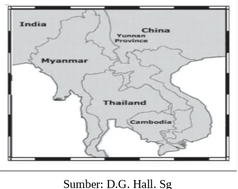 Gambar. 4 Peta Migrasi Manusia dari Sungai Mekong