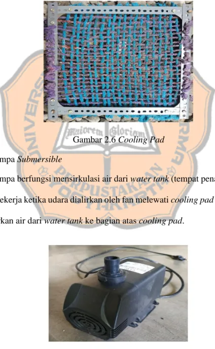 Gambar 2.6 Cooling Pad   d.  Pompa Submersible 