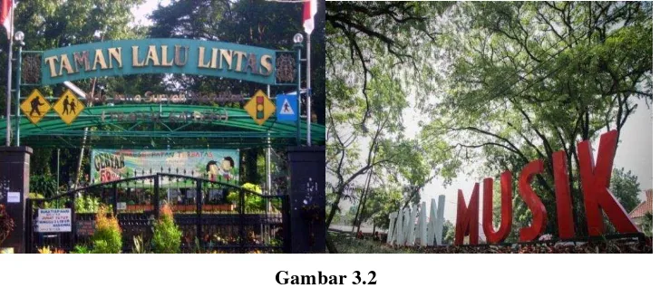 Gambar 3.2 Taman Lalu Lintas yang berada di Jl. Sumatra, 