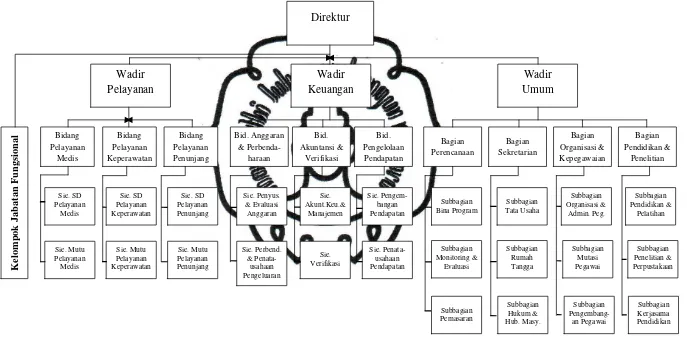 Gambar 1. 1. Struktur Organisasi Rumah Sakit Umum Daerah Dr. Moewardi Surakarta 