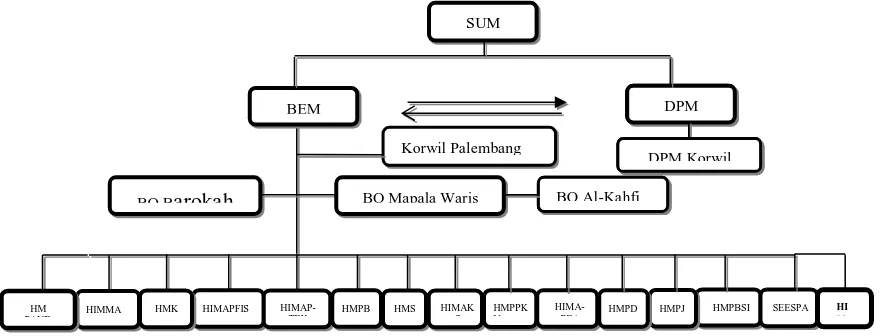 Gambar 4.1 Struktur Organisasi Mahasiswa 