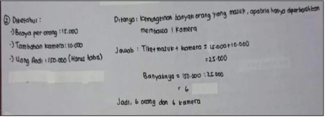 Gambar 4.25. Hasil Pekerjaan Subjek B Nomor 2    