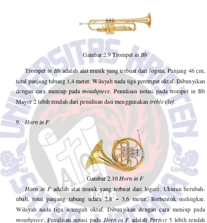 Gambar 2.9 Trompet in Bb 