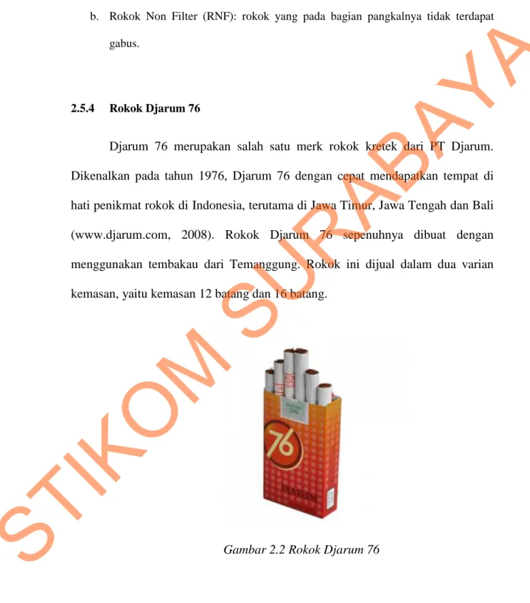 Gambar 2.2 Rokok Djarum 76 