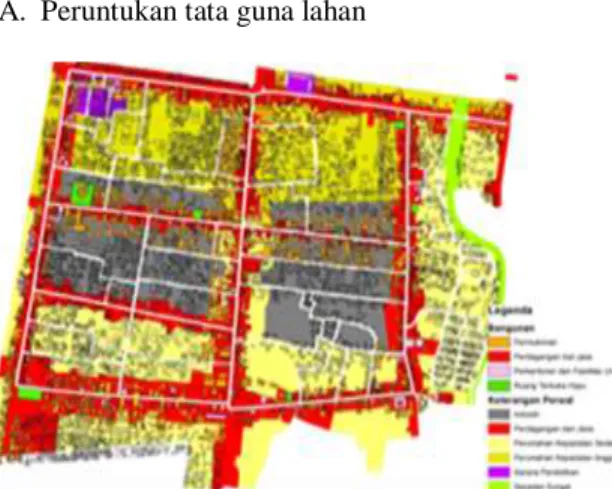 Gambar  3.  Peta  rencana  peruntukan  lahan  kawasan  Prawirotaman,  dianalisis  dari  RTBL  Prawirotaman,  2015-2020 