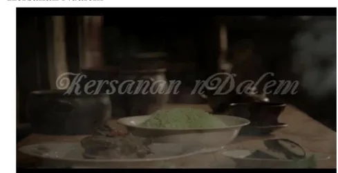Gambar 1.3 Screenshot judul film dokumenter“Kersanan Ndalem”  Sumber: https://www.youtube.com/watch?v=l-SSEjBMkPQ 