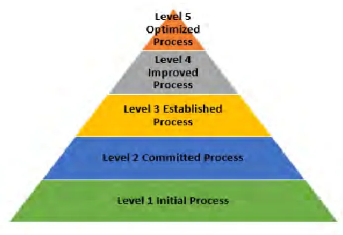 Gambar  2.4  menjelaskan  bahwa  terdapat  lima  tingkatan  keselarasan  strategi  SI/TI  dengan  strategi  bisnis
