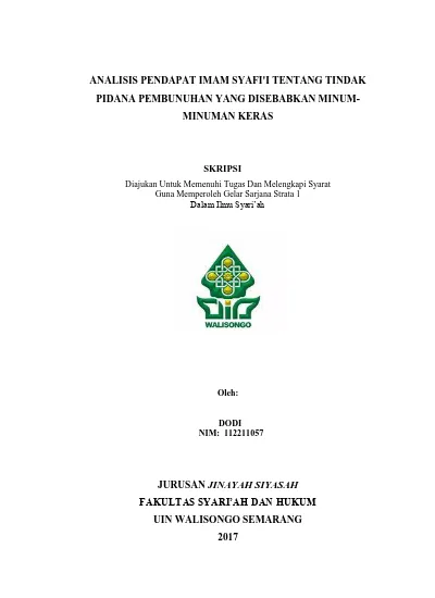 Klasifikasi Tindak Pidana Pembunuhan - : TINDAK PIDANA PEMBUNUHAN ...