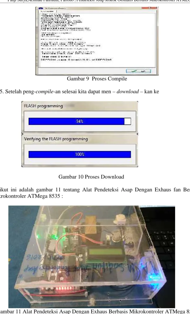 Gambar 11 Alat Pendeteksi Asap Dengan Exhaus Berbasis Mikrokontroler ATMega 8535