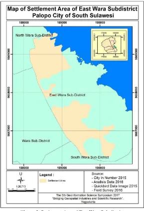 Figure 3. Settlement Area of East Wara Sub-district 