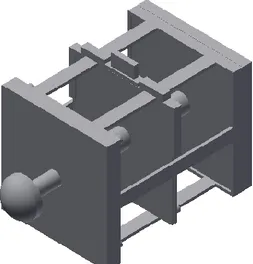 Gambar 5. Rancangan assembly solenoid  dua kumparan 