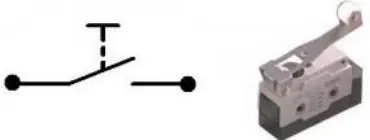 Gambar 4. Simbol dan Bentuk Limit Switch 