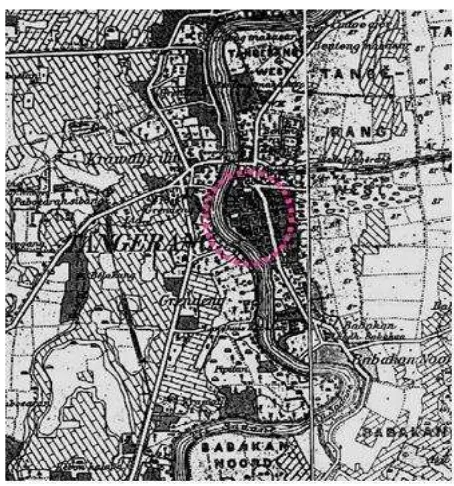 Gambar. 3.2 Peta Kota Lama Akhir Abad 19