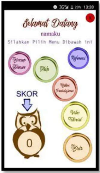 Gambar 1: Tampilan Menu Utama 