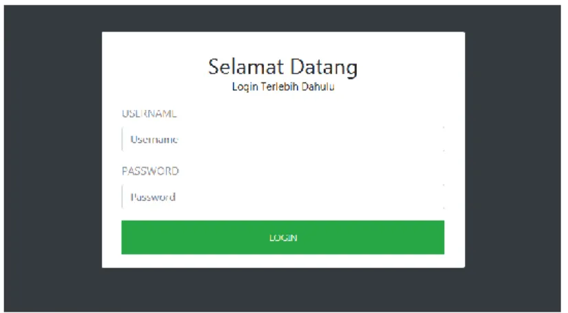 Gambar 3. Halaman Login  Analisis Data 