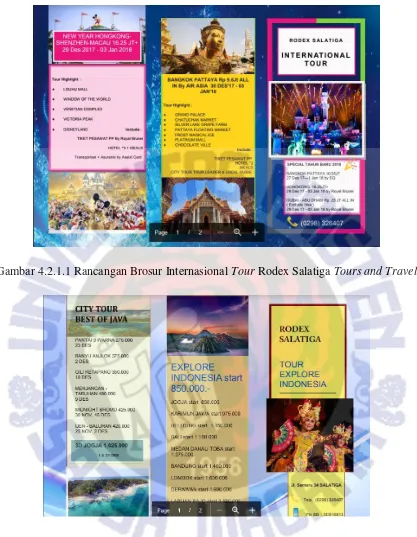 Gambar 4.2.1.1 Rancangan Brosur Internasional Tour Rodex Salatiga Tours and Travel 