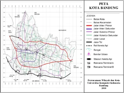 Gambar 3.4 Peta Kota Bandung   