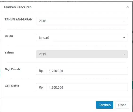 Gambar C.43. Daftar Guru yang menerima dispensasi 