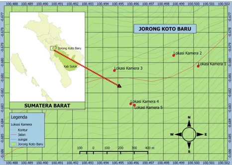 Gambar  1.  Lokasi  penelitian  yang  terletak  di  Jorong  Koto  Baru,  Nagari  Paninggahan,  Kabupaten  Solok,  Sumatera Barat 