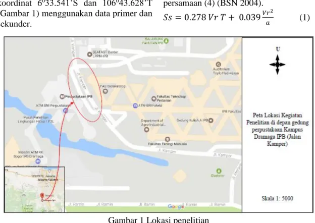 Gambar 1 Lokasi penelitian 