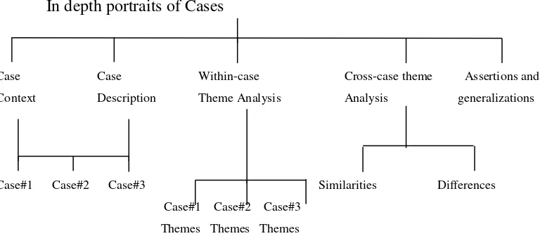 Figure 1. Templete for coding a case study (Using a multiple or Collective Case Approach) 