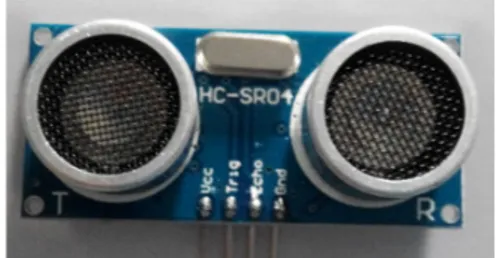Gambar 4. Sensor Suhu dan Kelembaban DHT11  Pada Gambar  4 terdapat  pin jalur  data.  Pin  ini  dihubungkan  dengan  pin  2  pada  perangkat  Arduino Uno