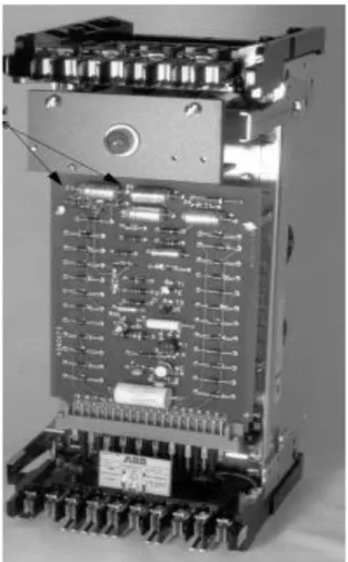 Gambar  4.  Rele  Diferensial  Generator  Type  SA-1  tanpa kotak (Tampak Depan) 